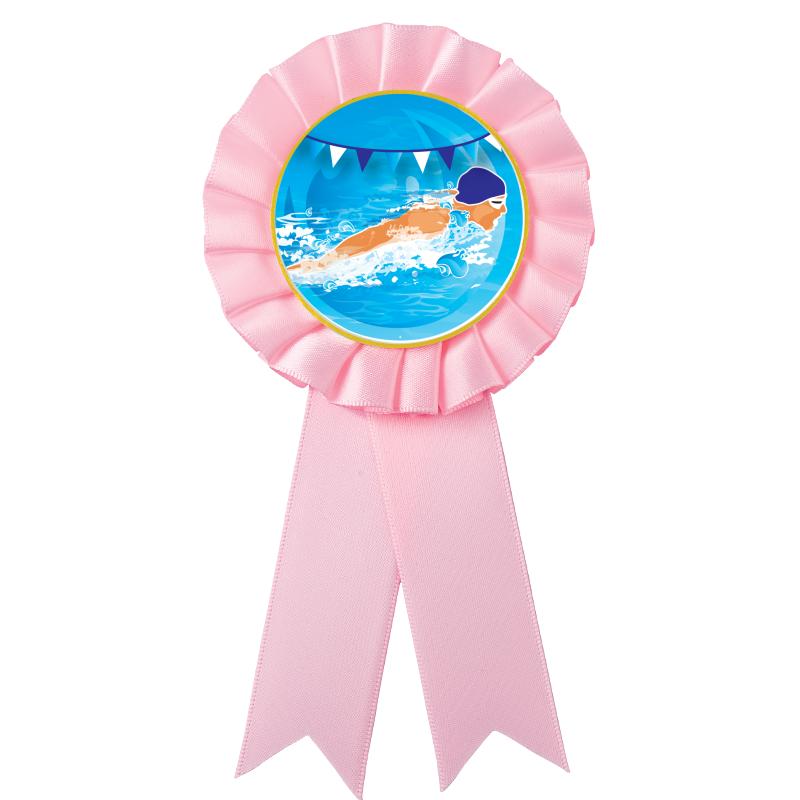 PINK MYLAR ROSETTES