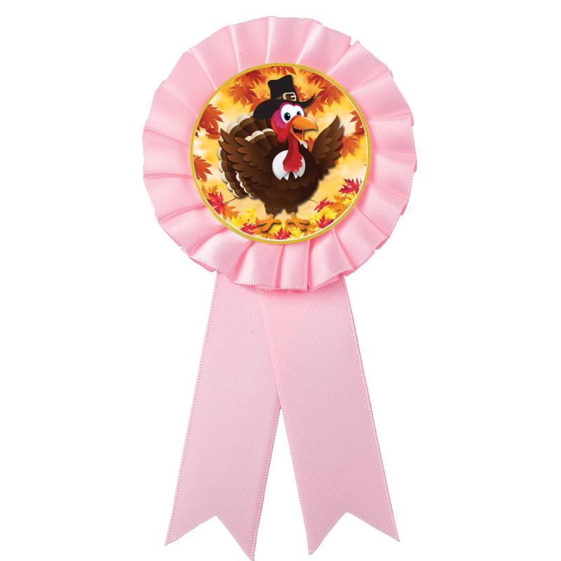 PINK MYLAR ROSETTES