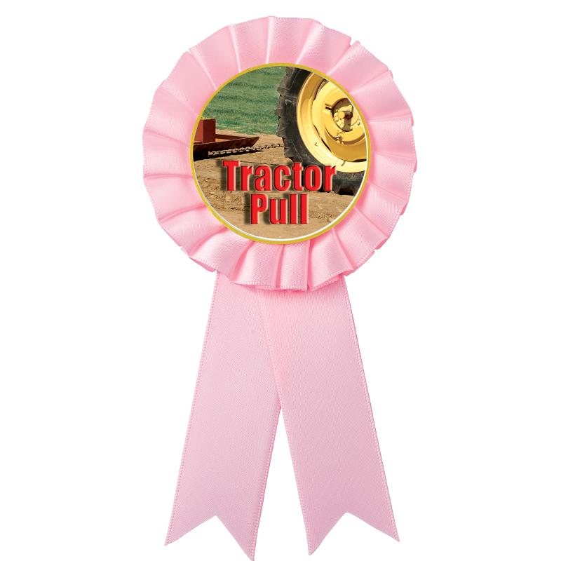 PINK MYLAR ROSETTES