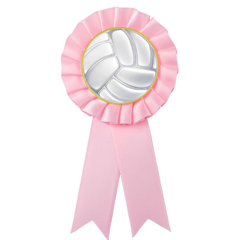 PINK MYLAR ROSETTES