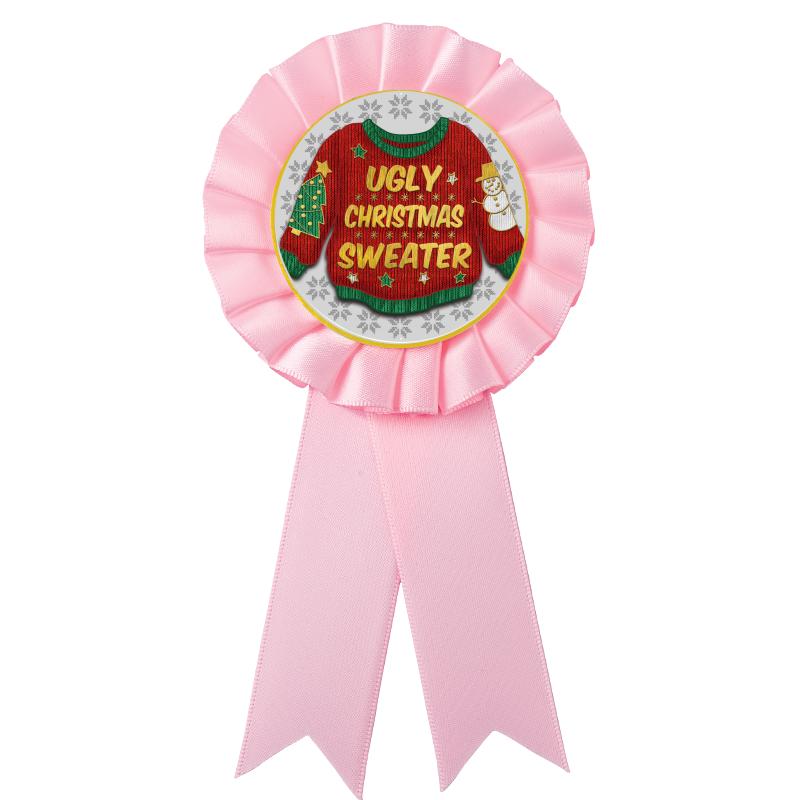 PINK MYLAR ROSETTES