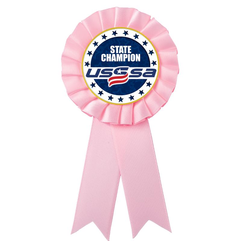 PINK MYLAR ROSETTES