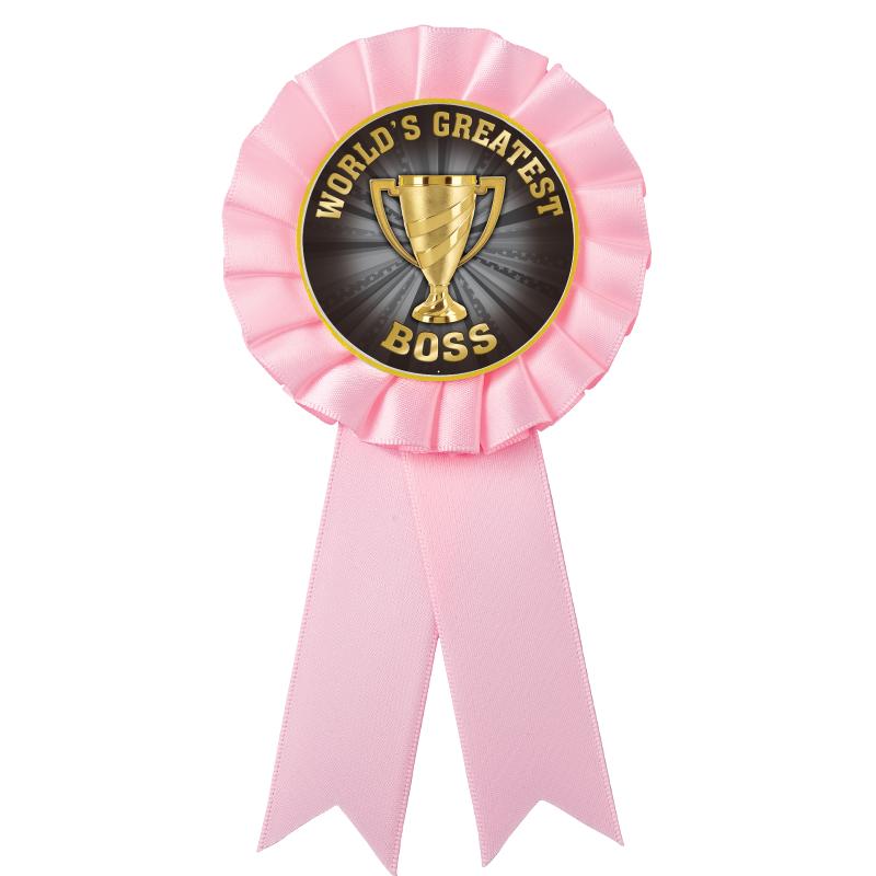 PINK MYLAR ROSETTES