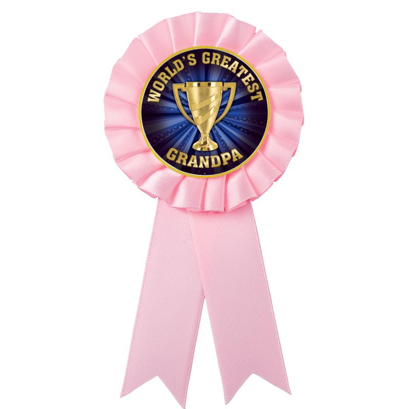 PINK MYLAR ROSETTES