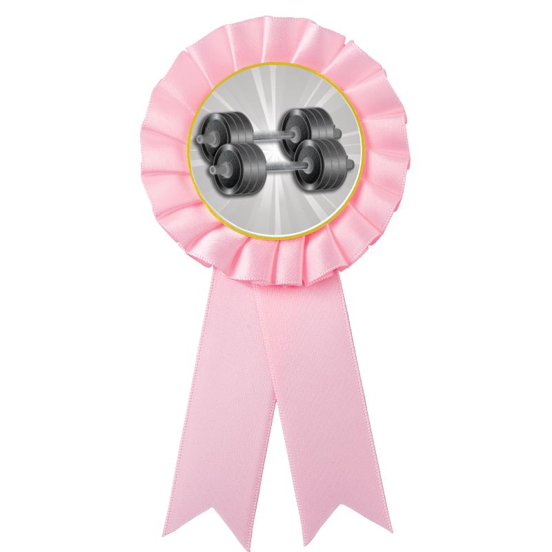 PINK MYLAR ROSETTES
