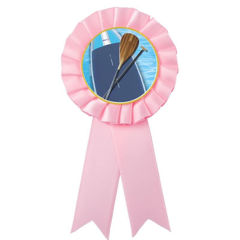 PINK MYLAR ROSETTES