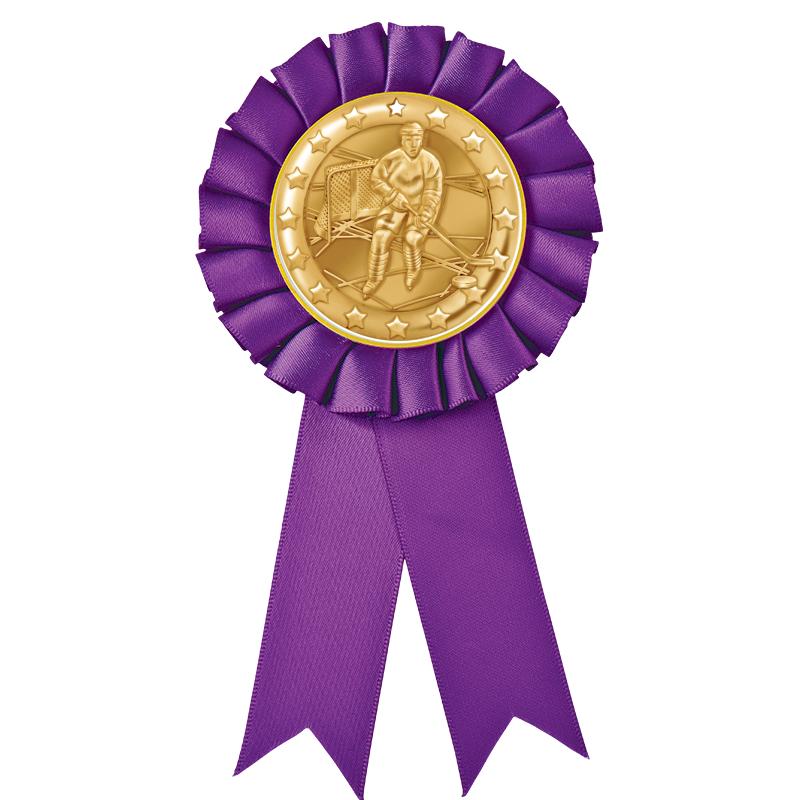 PURPLE MYLAR ROSETTES
