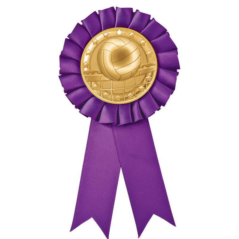 PURPLE MYLAR ROSETTES
