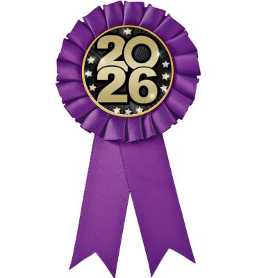 Purple Rosette Ribbon