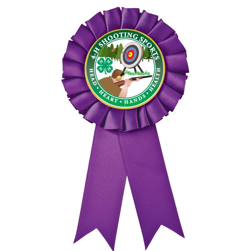 PURPLE MYLAR ROSETTES