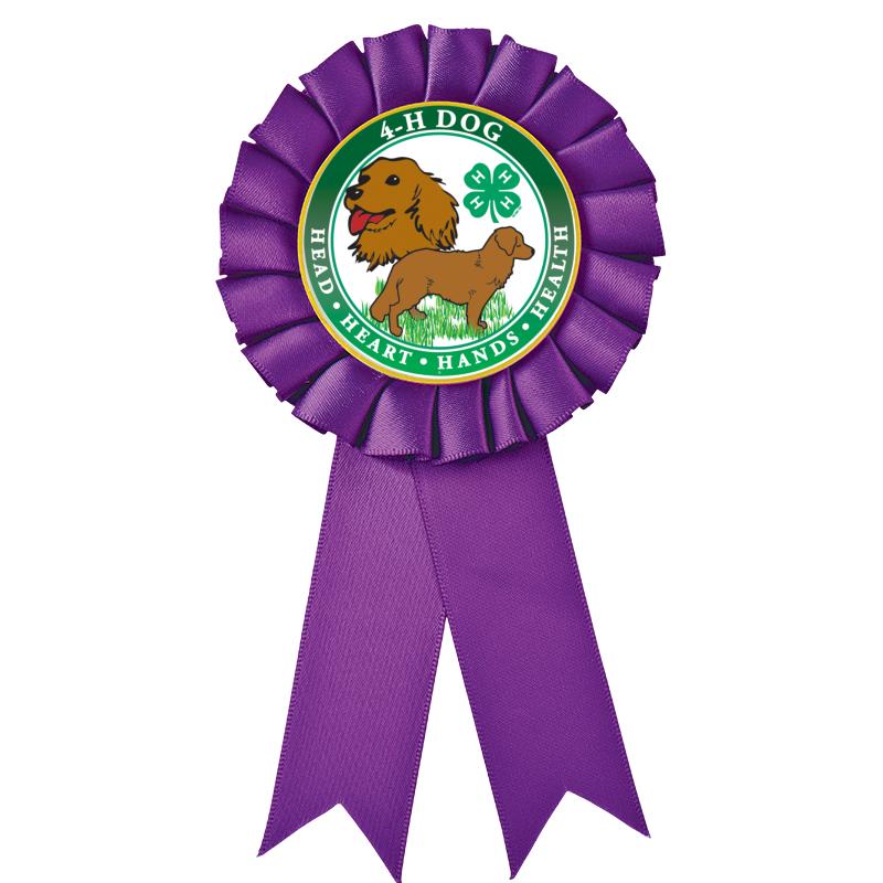 PURPLE MYLAR ROSETTES