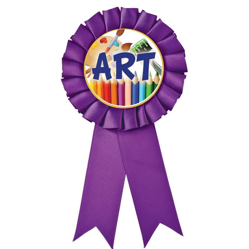 PURPLE MYLAR ROSETTES