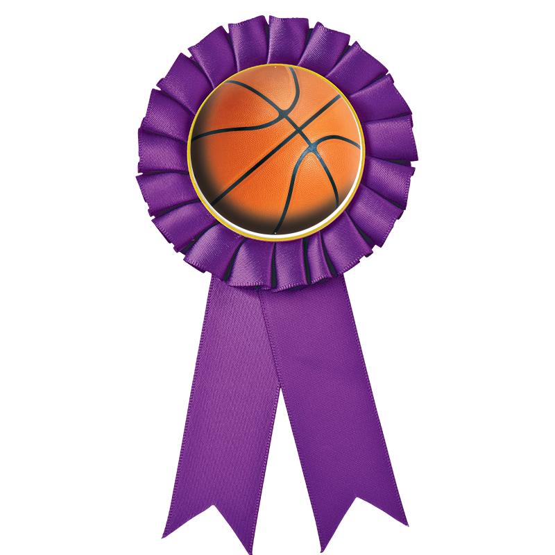 PURPLE MYLAR ROSETTES