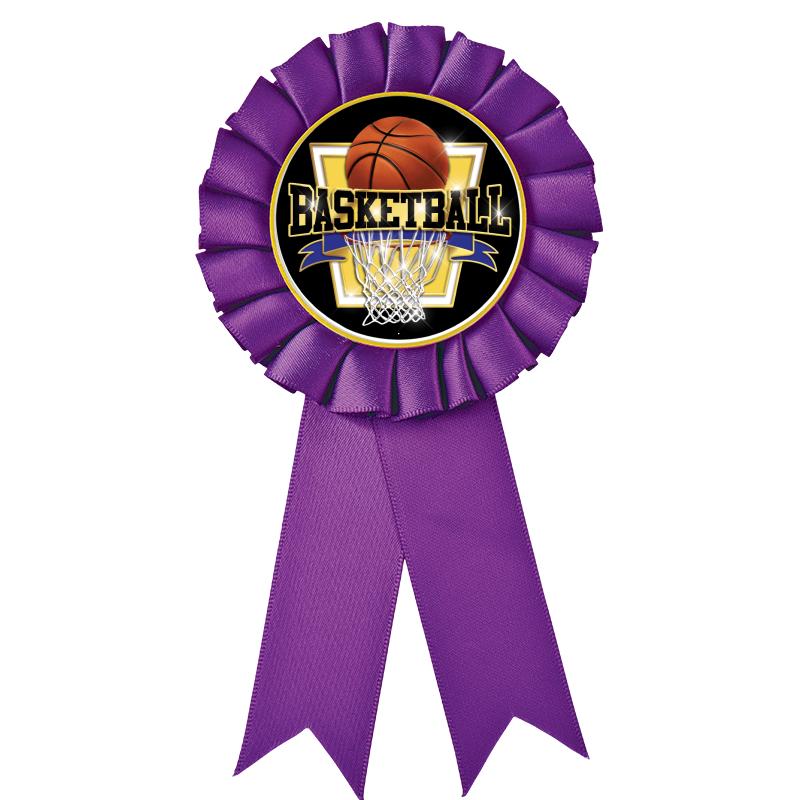 PURPLE MYLAR ROSETTES