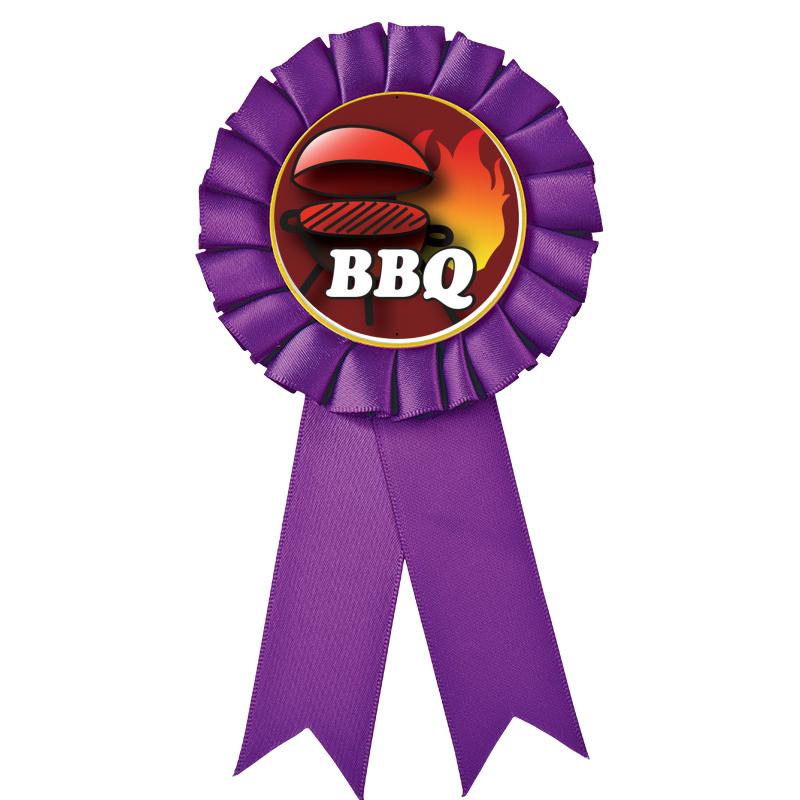 PURPLE MYLAR ROSETTES