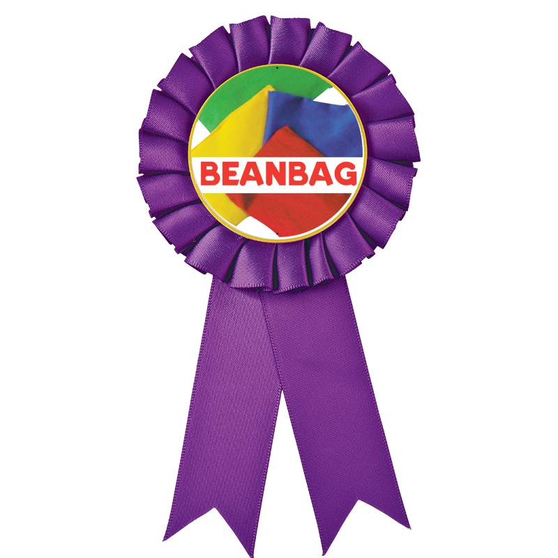 PURPLE MYLAR ROSETTES