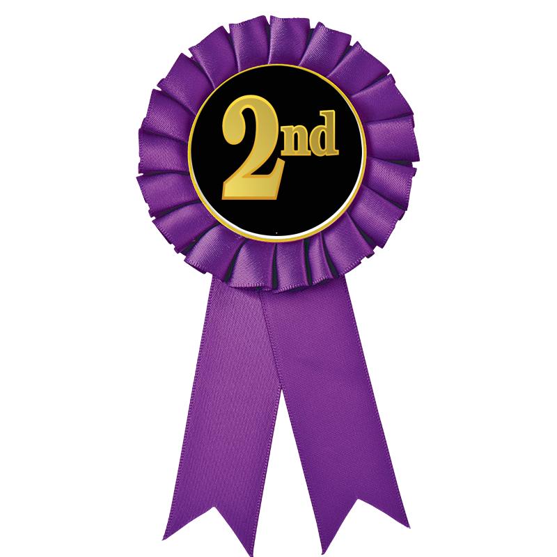 PURPLE MYLAR ROSETTES