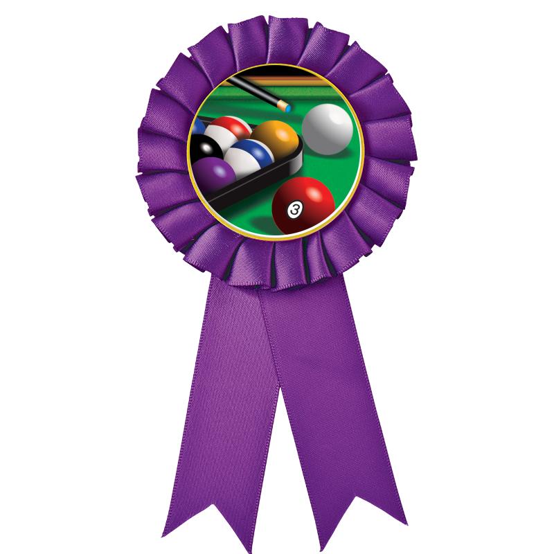 PURPLE MYLAR ROSETTES