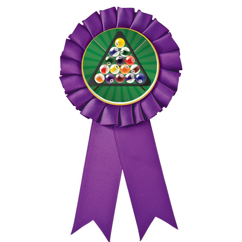 PURPLE MYLAR ROSETTES