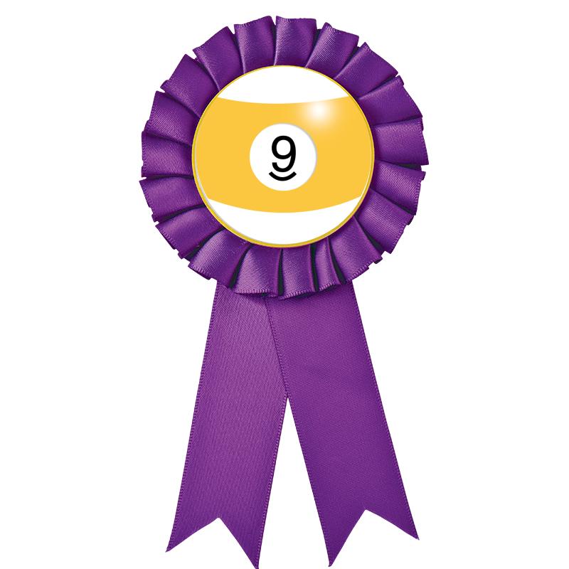 PURPLE MYLAR ROSETTES