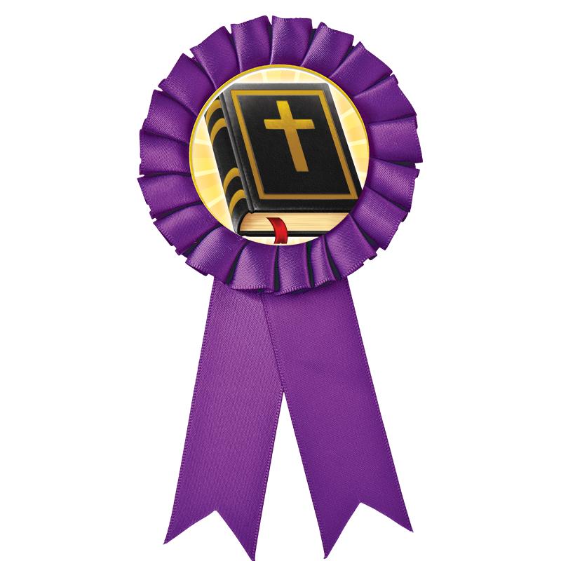 PURPLE MYLAR ROSETTES