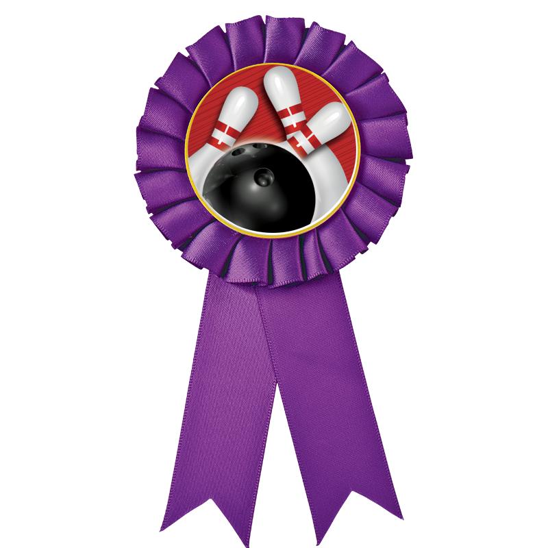 PURPLE MYLAR ROSETTES