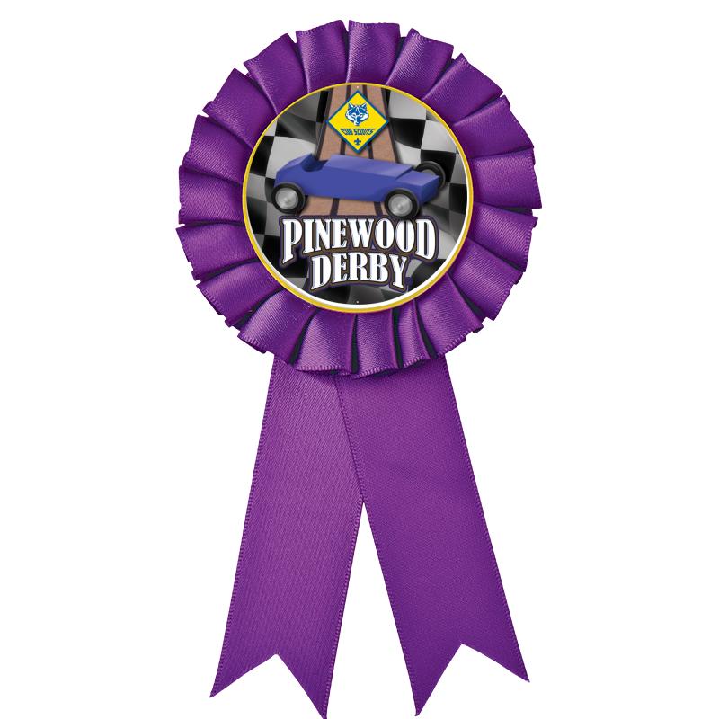 PURPLE MYLAR ROSETTES