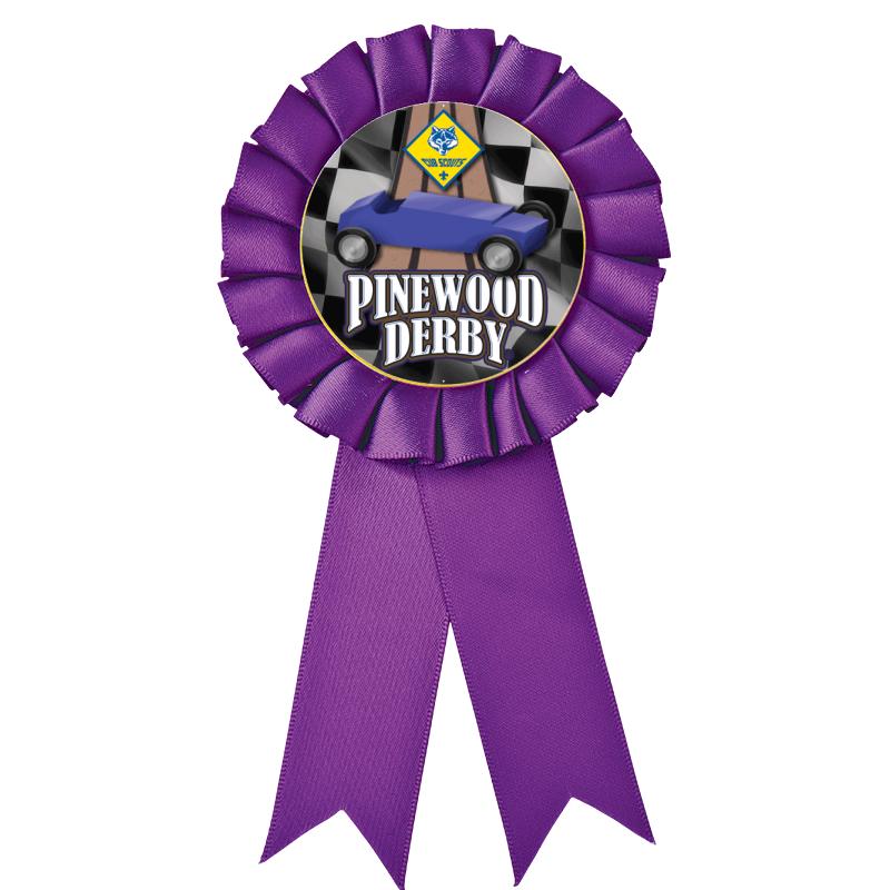 PURPLE MYLAR ROSETTES