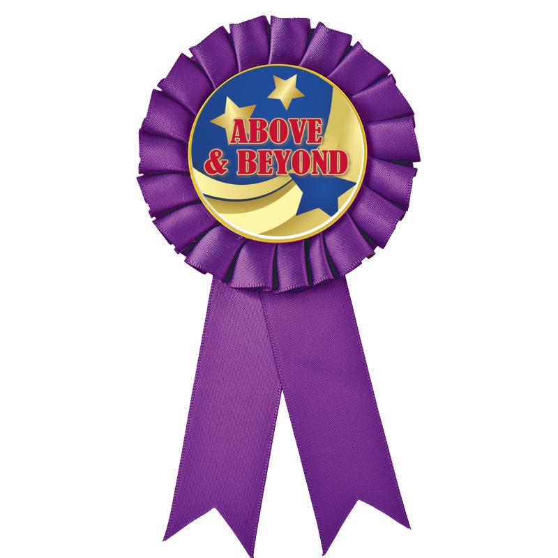 PURPLE MYLAR ROSETTES