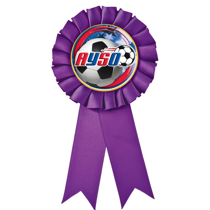 PURPLE MYLAR ROSETTES