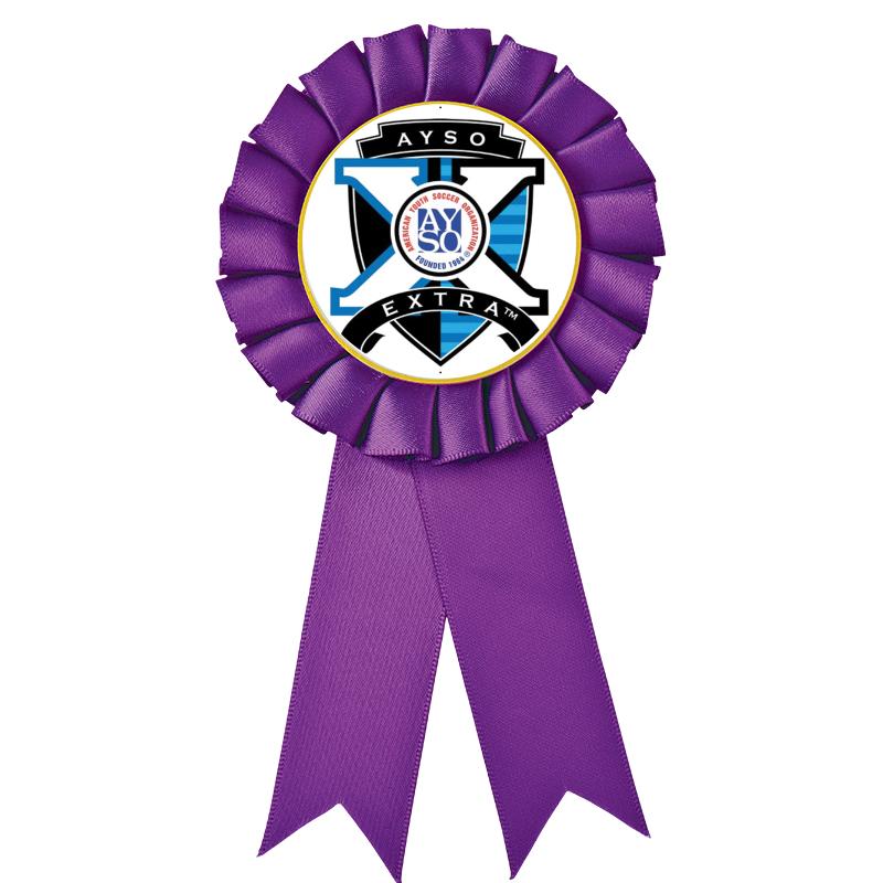 PURPLE MYLAR ROSETTES