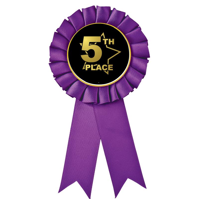 PURPLE MYLAR ROSETTES