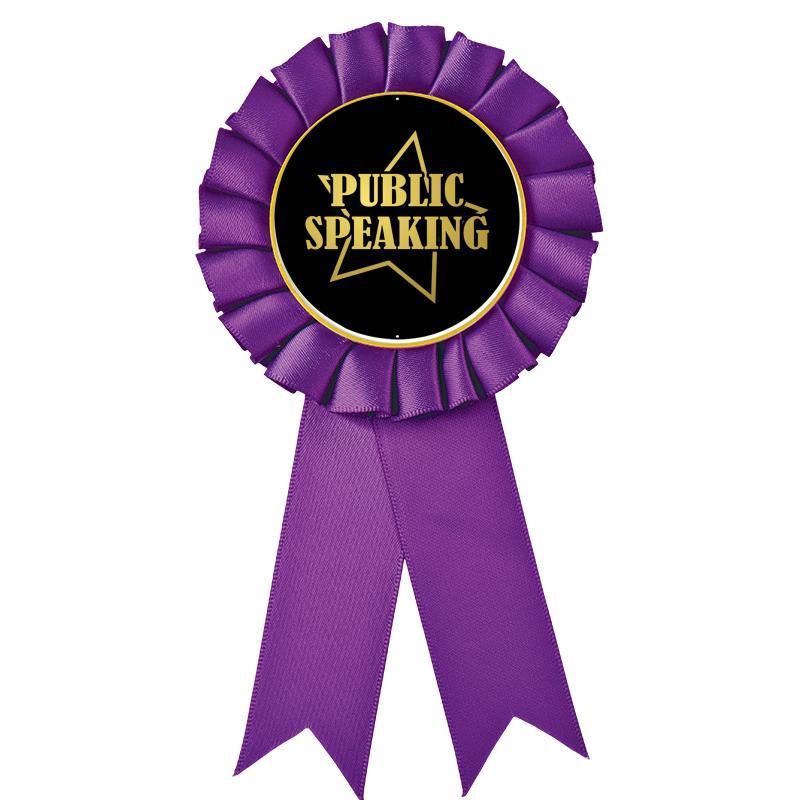 PURPLE MYLAR ROSETTES