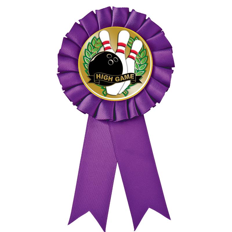 PURPLE MYLAR ROSETTES