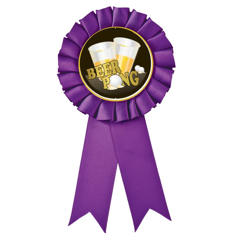 PURPLE MYLAR ROSETTES