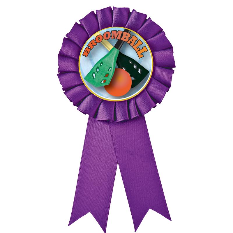 PURPLE MYLAR ROSETTES