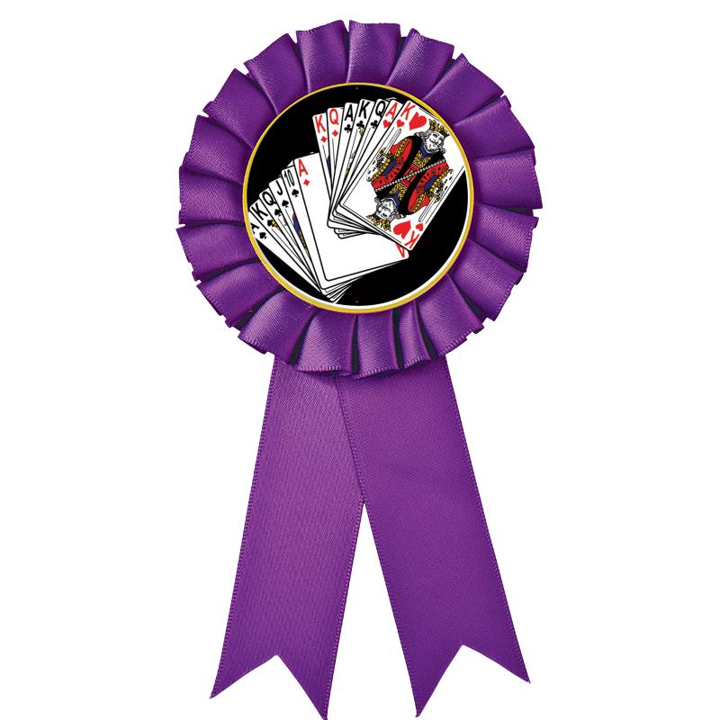 PURPLE MYLAR ROSETTES