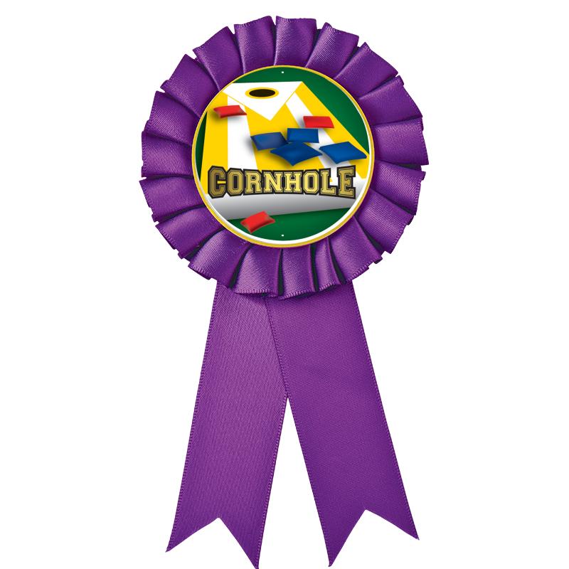 PURPLE MYLAR ROSETTES