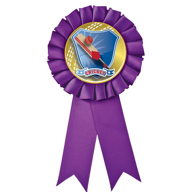 PURPLE MYLAR ROSETTES