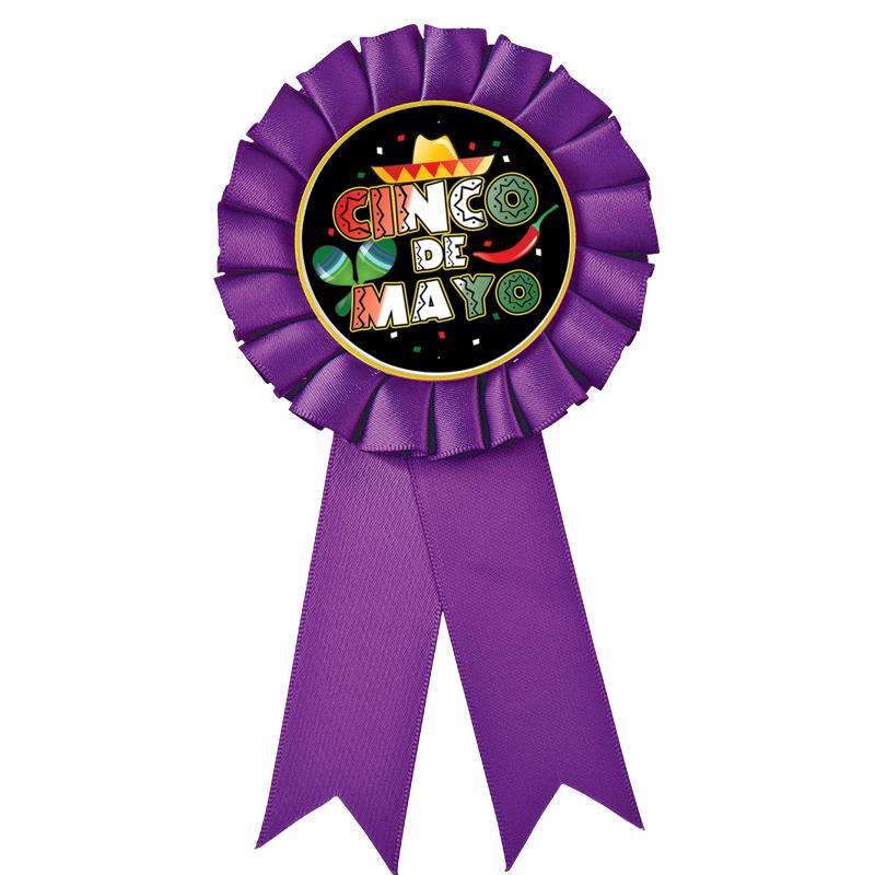 PURPLE MYLAR ROSETTES