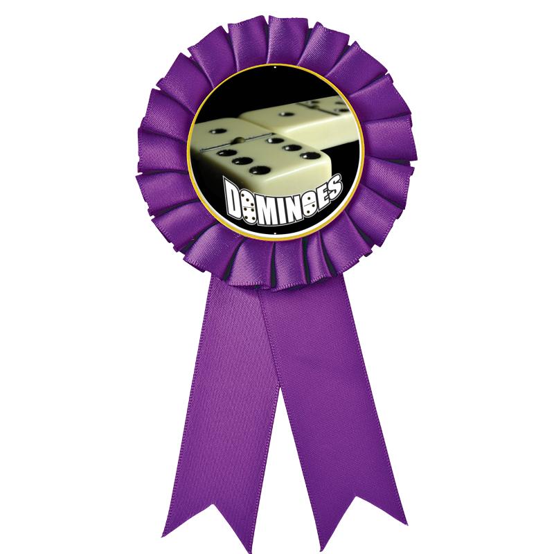 PURPLE MYLAR ROSETTES