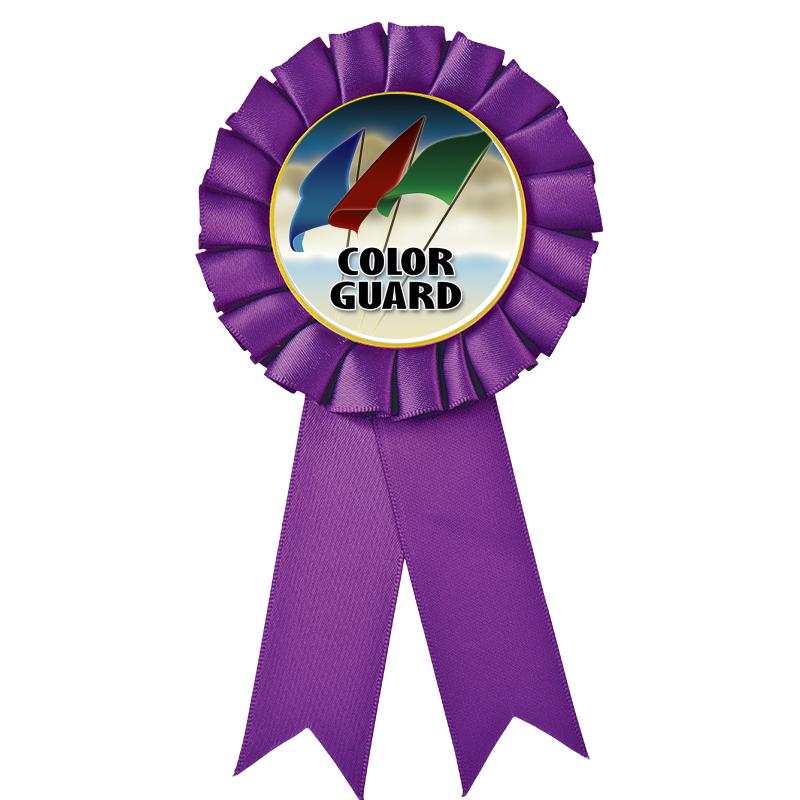 PURPLE MYLAR ROSETTES