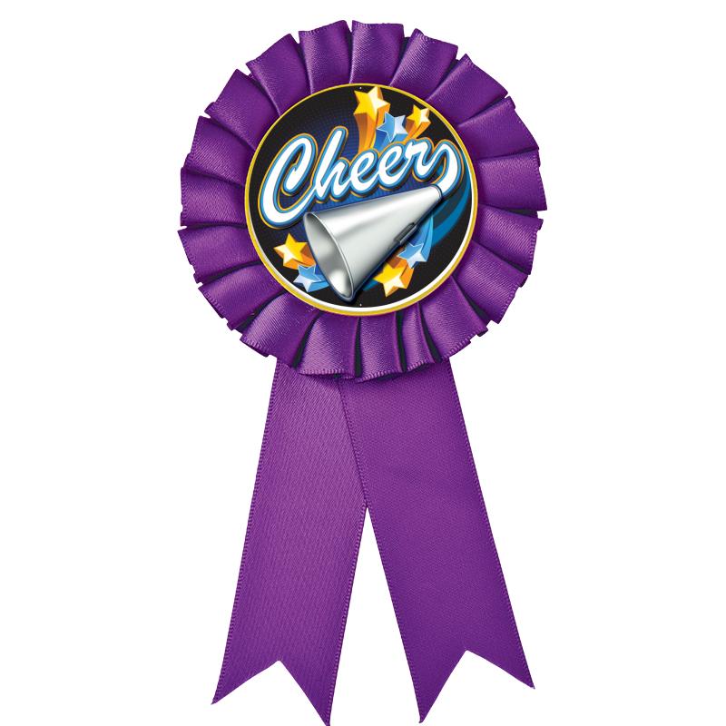 PURPLE MYLAR ROSETTES