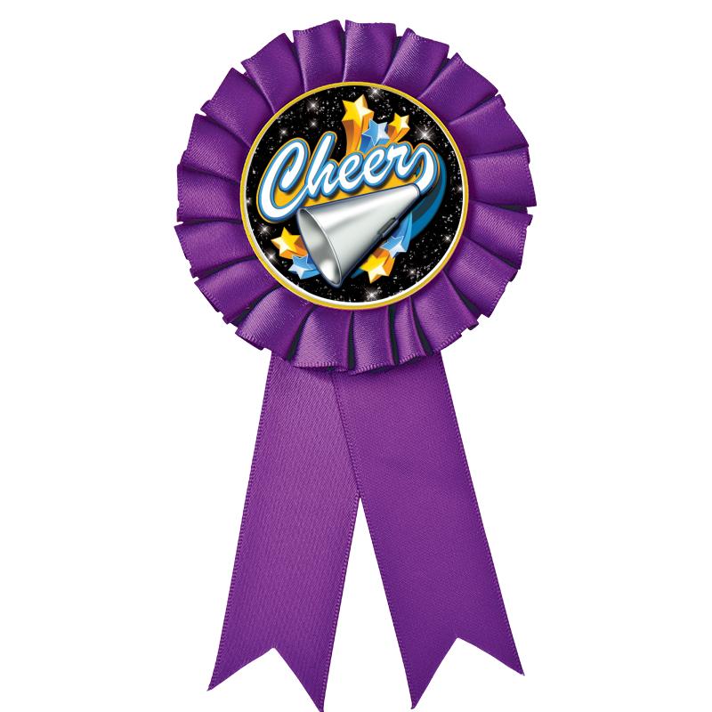 PURPLE MYLAR ROSETTES