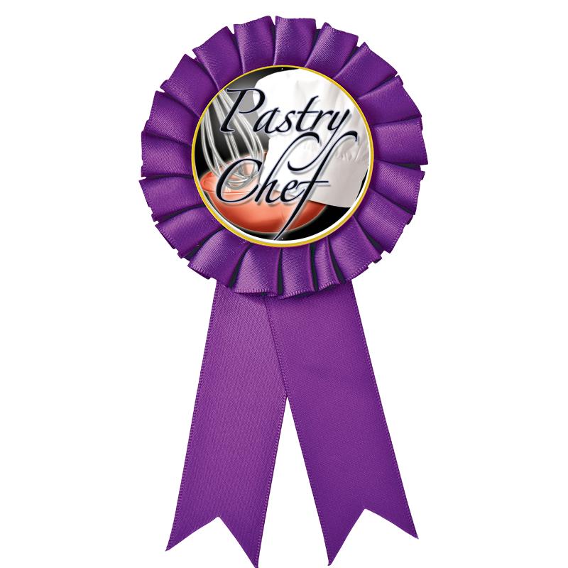 PURPLE MYLAR ROSETTES