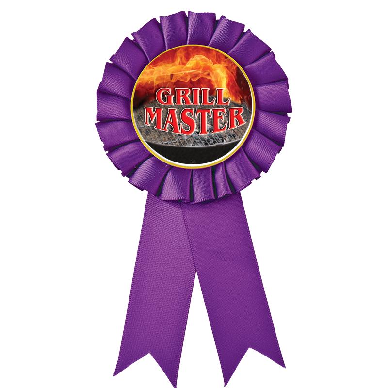 PURPLE MYLAR ROSETTES