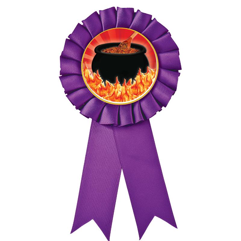 PURPLE MYLAR ROSETTES