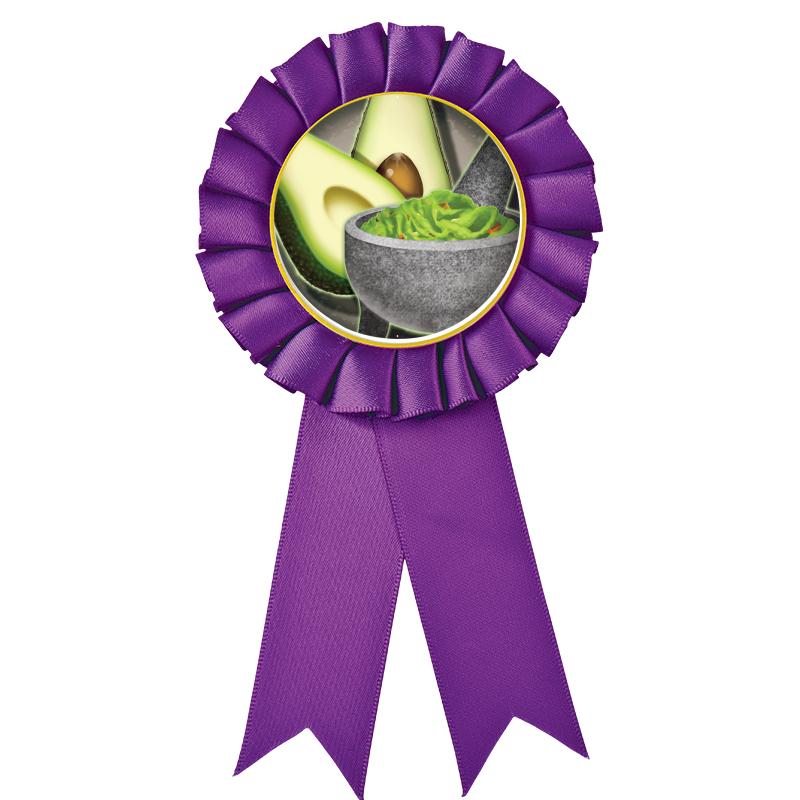 PURPLE MYLAR ROSETTES