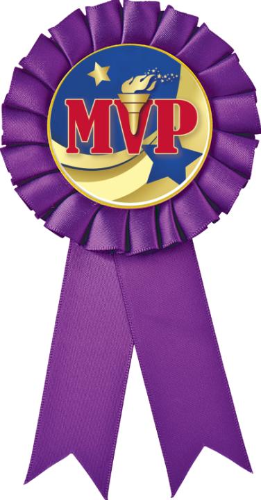 Color Insert Rosette Mvp Ribbons Purple Rosette Mvp Ribbon