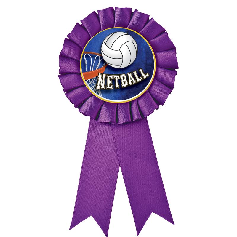 PURPLE MYLAR ROSETTES